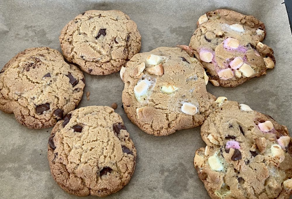 Cookies på bagepapir
